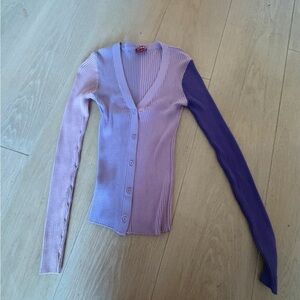 Staud Purple and Lavender Women's Sweater